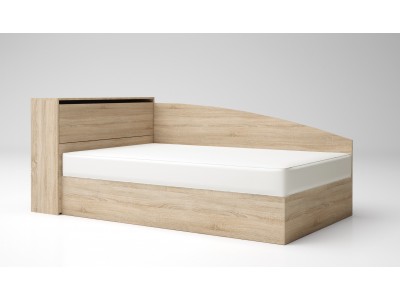 Κρεβάτι  με μπαούλου Leo 8 (δρυς sonoma)